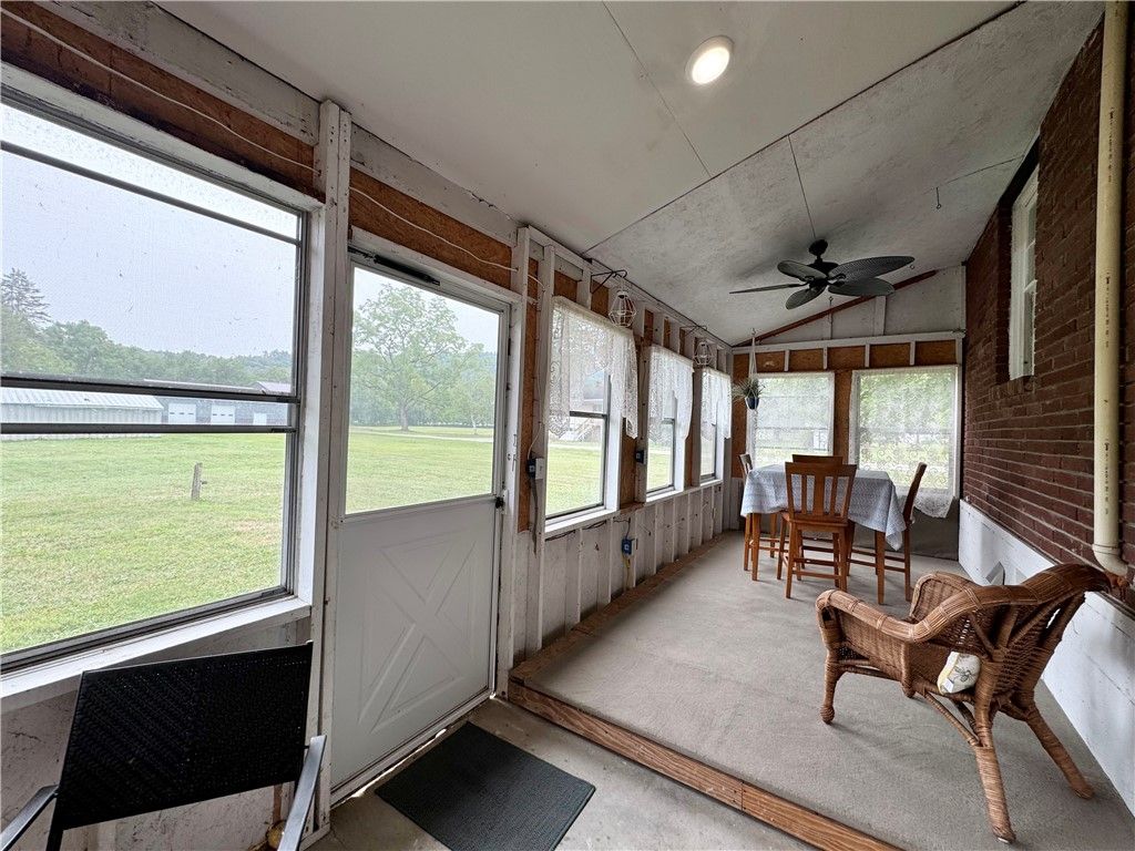 Interior, Stone Walls, Sun Room