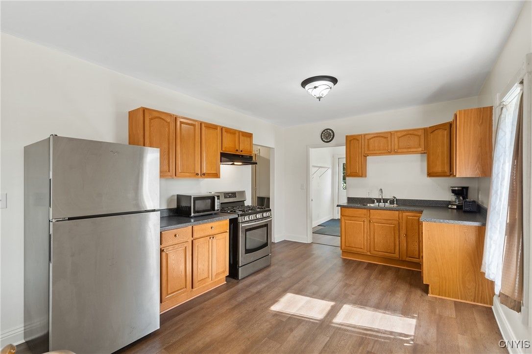 Interior, Kitchen, Wood Texture Flooring
