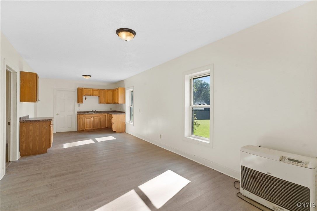 Empty room, Interior, Kitchen, Wood Texture Flooring