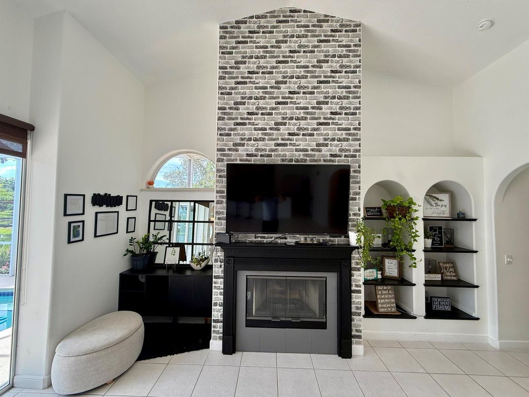 Fireplace, Interior, Stone Walls