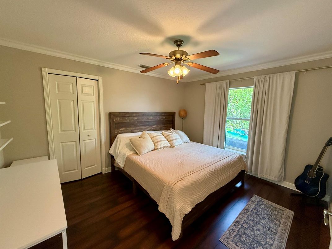 Bedroom, Interior, Wood Texture Flooring