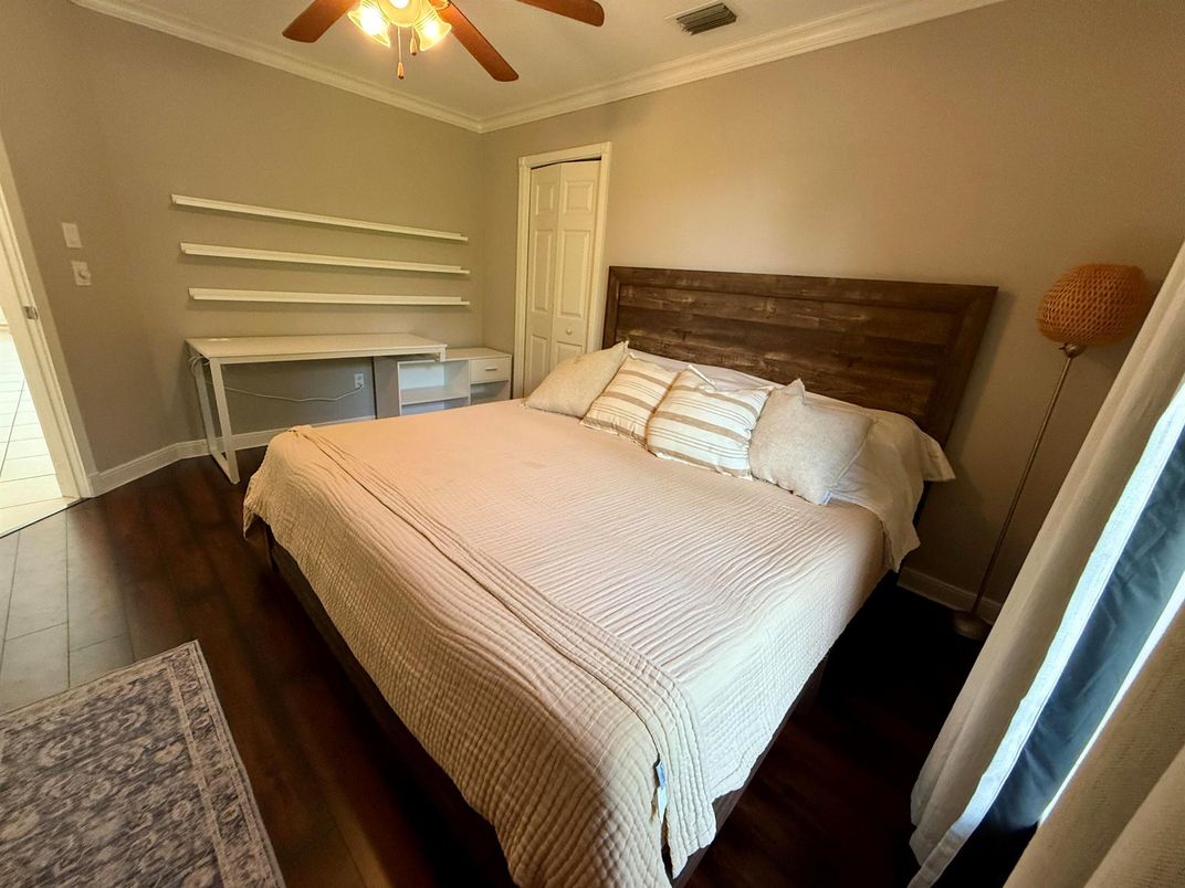 Bedroom, Interior, Wood Texture Flooring
