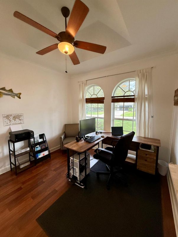 Home Office, Interior, Wood Texture Flooring
