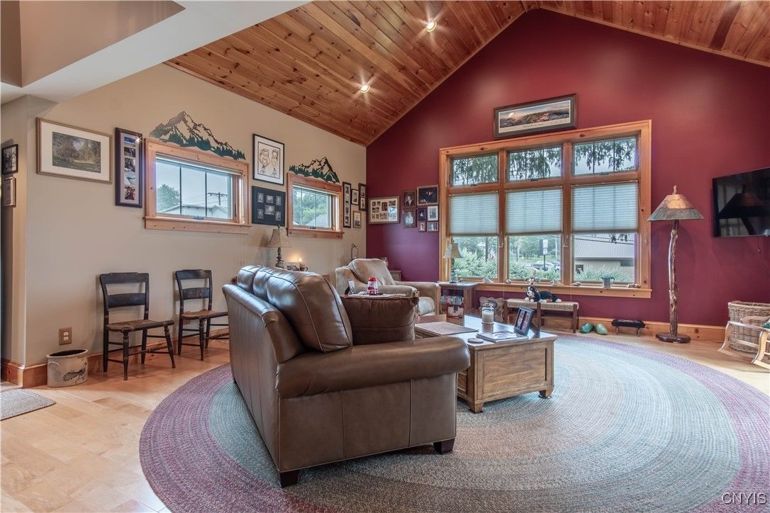Interior, Living room, Recessed Lighting, Wooden Ceilings
