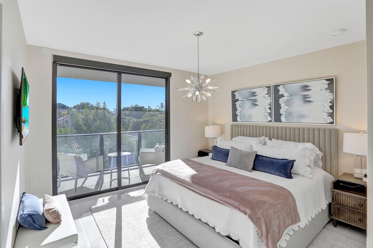 Bedroom, Interior, Pendant Lights