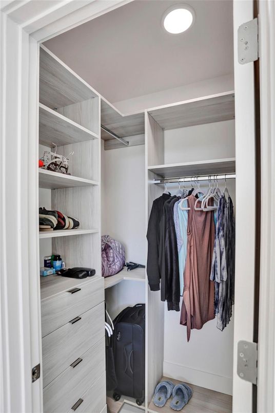 Interior, Recessed Lighting, Walk-in Closets, Wood Texture Flooring