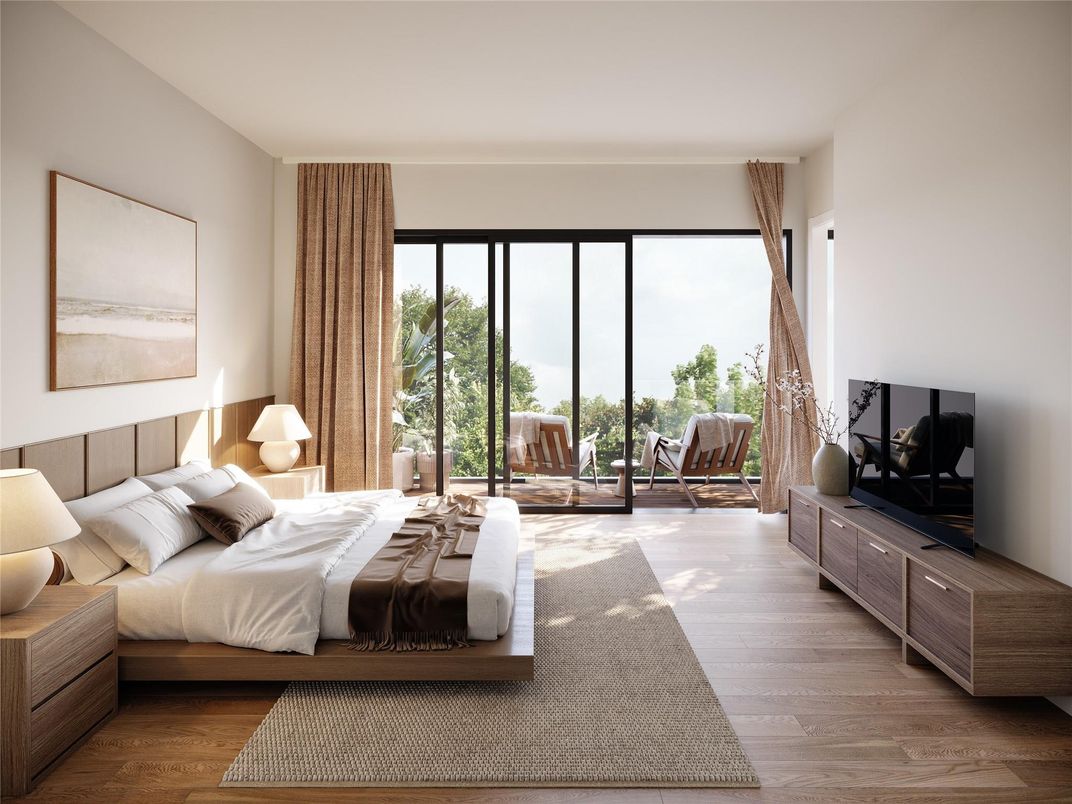Bedroom, Interior, Wood Texture Flooring