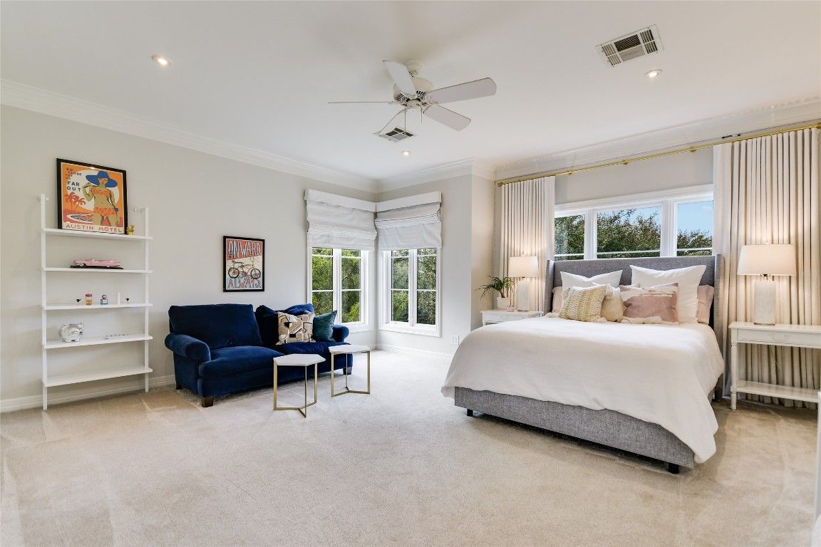 Bedroom, Interior, Recessed Lighting