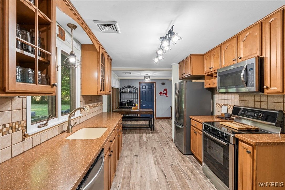 Interior, Kitchen, Wood Texture Flooring