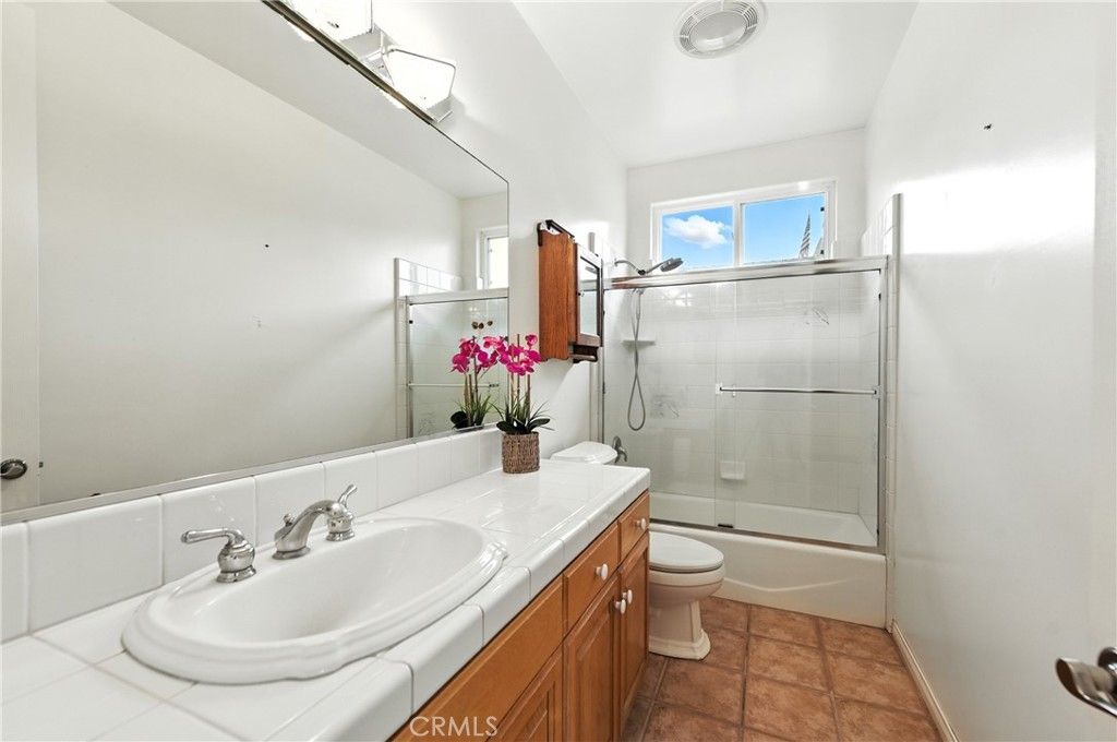 Bathroom, Dual Sink Vanities, Glass Shower, Interior, Tile Countertops