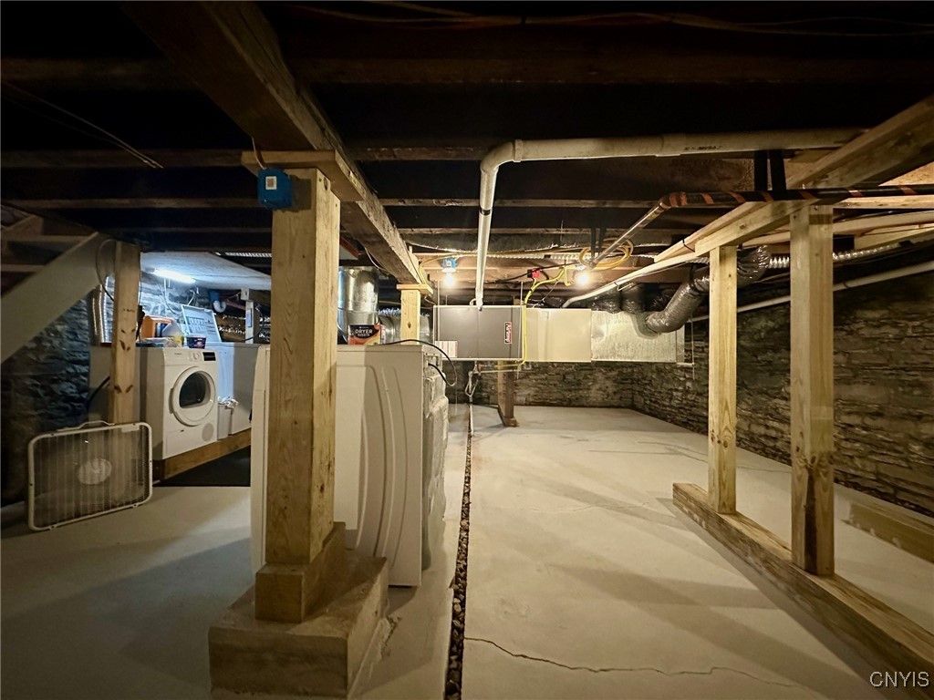 Interior, Stone Walls, Utility Closets, Washer