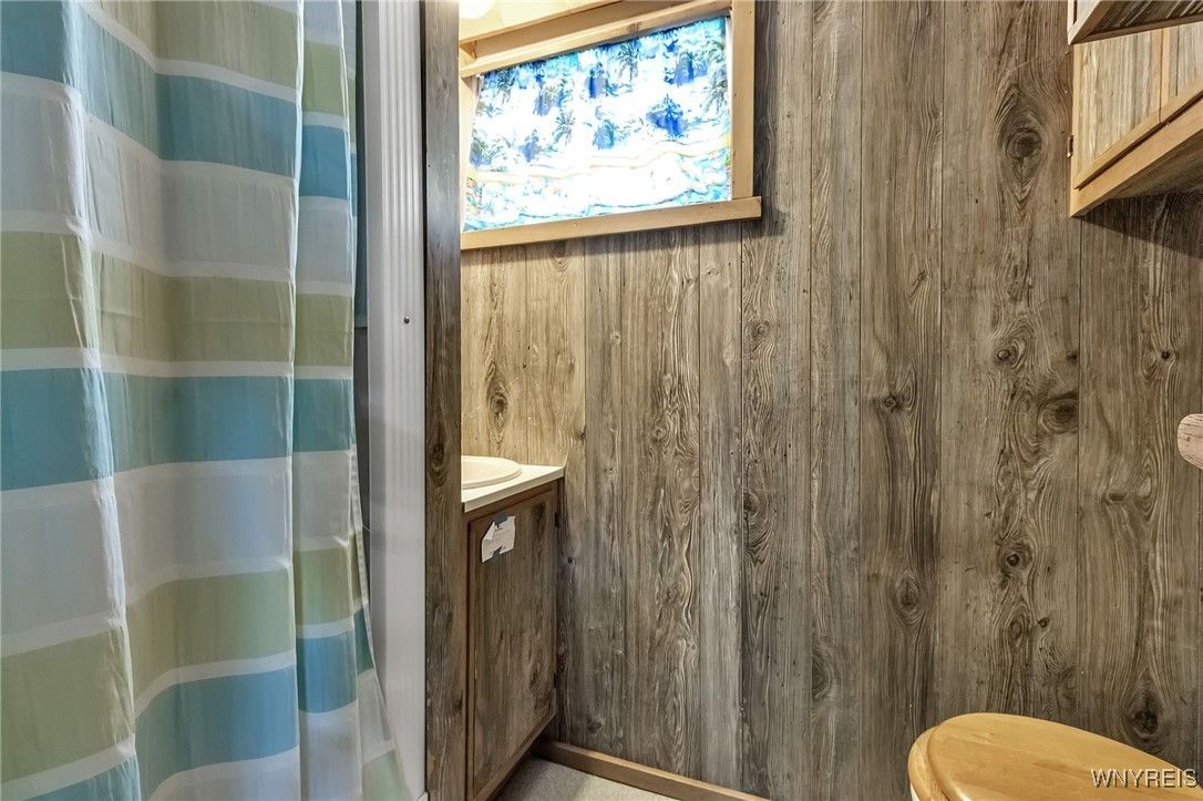 Bathroom, Interior, Wooden Walls