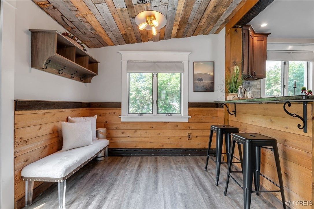 Interior, Recessed Lighting, Wooden Ceilings, Wood Texture Flooring, Wooden Walls