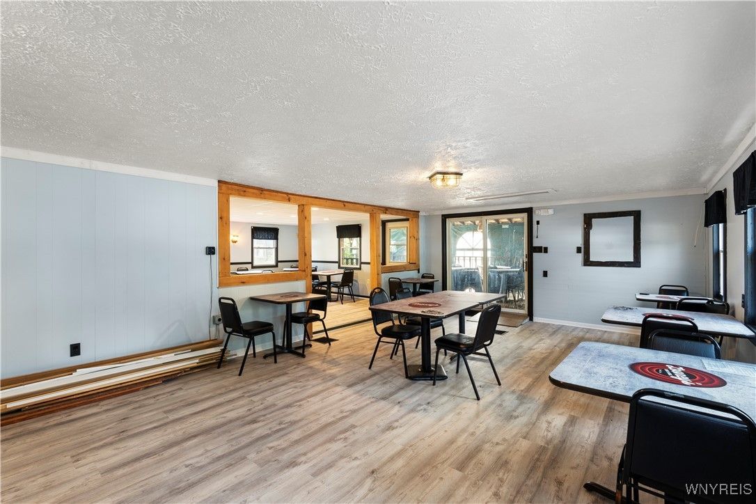 Dining room, Interior, Wood Texture Flooring