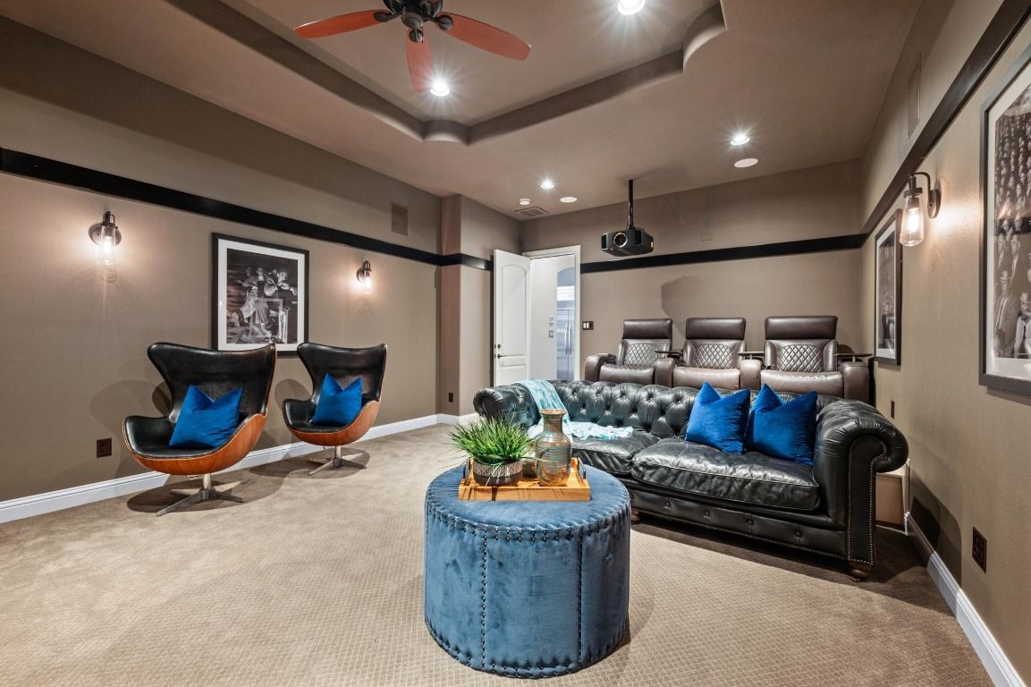Interior, Recessed Lighting, Theatre Room