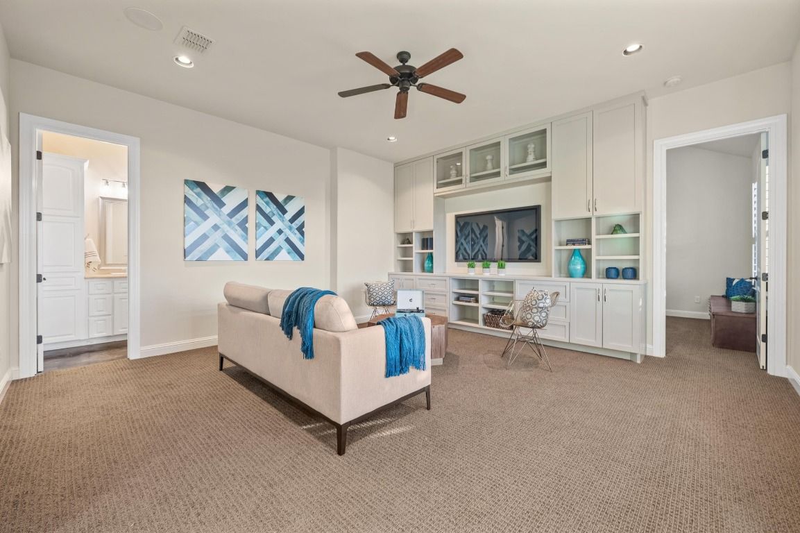 Home Office, Interior, Living room, Recessed Lighting