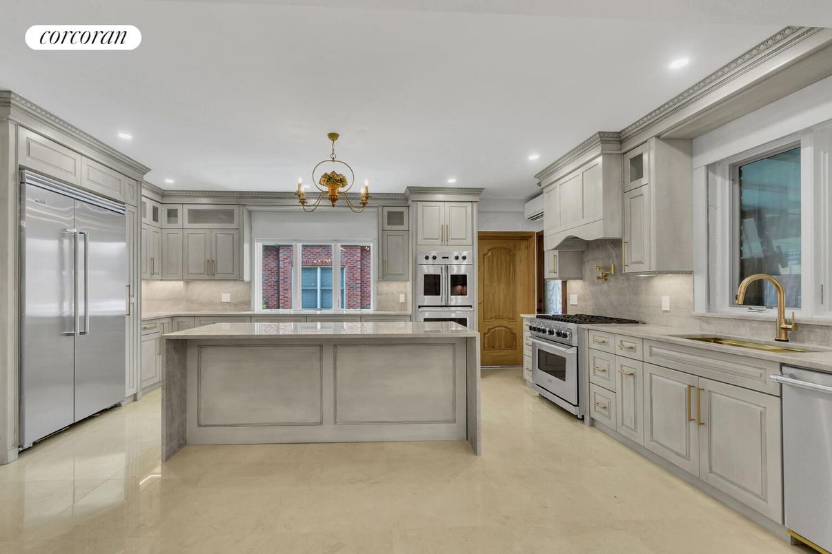Interior, Kitchen, Recessed Lighting, Stainless Steel Appliances