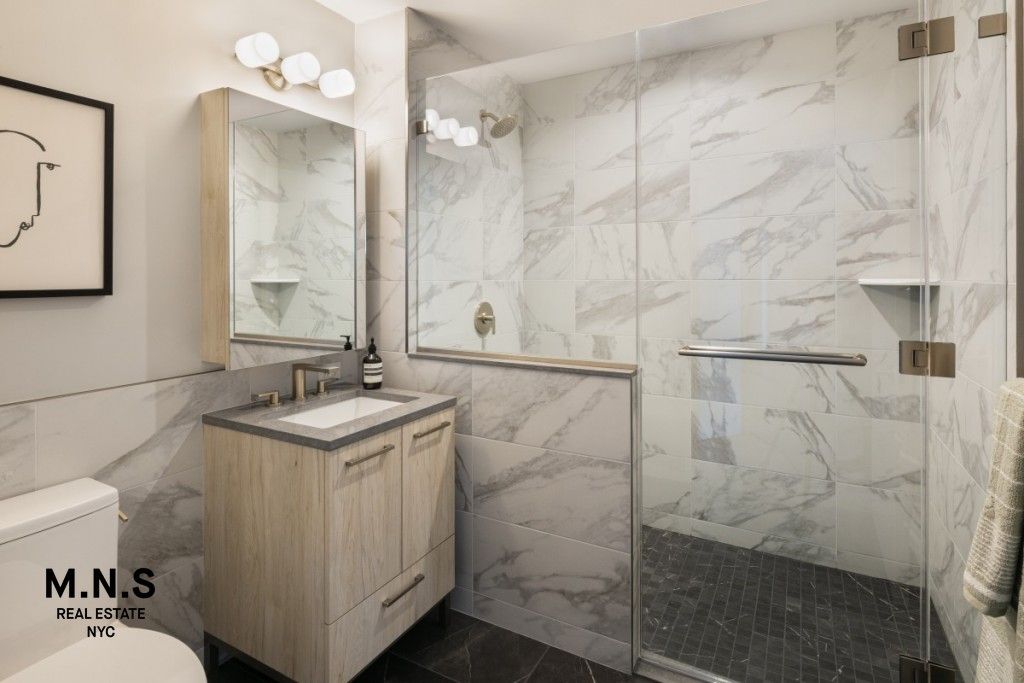 Bathroom, Glass Shower, Interior, Marble Walls