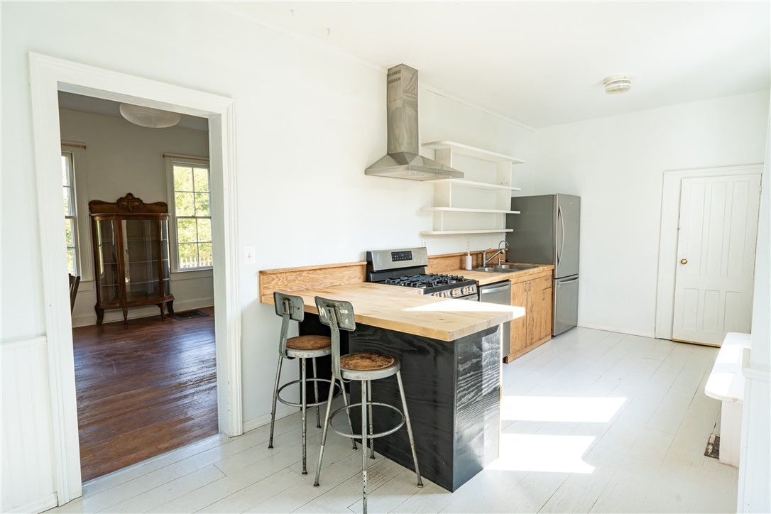 Interior, Kitchen, Wood Texture Flooring