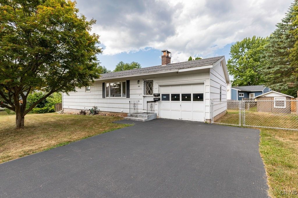 Attached, Backyard, Detached Garage, Exterior, Facade, Ranch