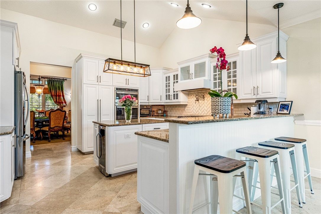 Dining room, Interior, Kitchen, Pendant Lights, Recessed Lighting