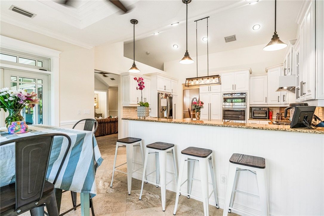Interior, Kitchen, Pendant Lights, Recessed Lighting, Stainless Steel Appliances