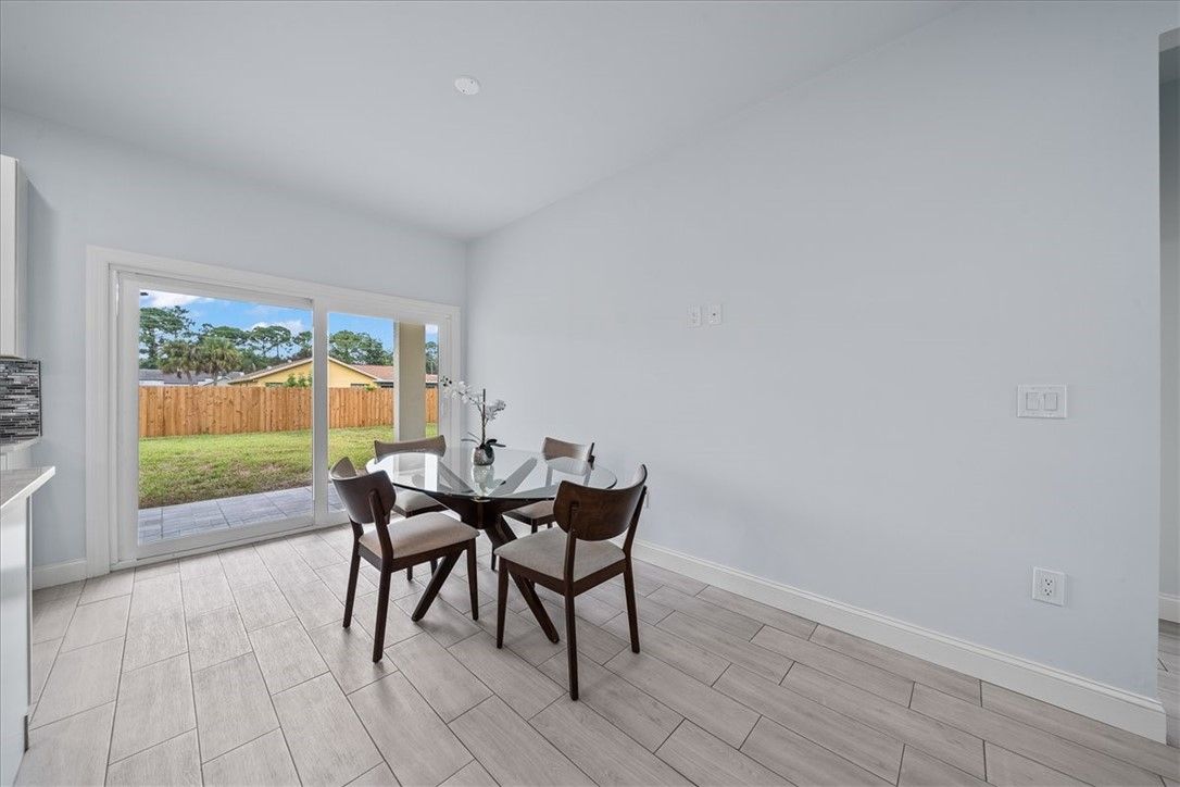 Dining room, Interior, Wood Texture Flooring