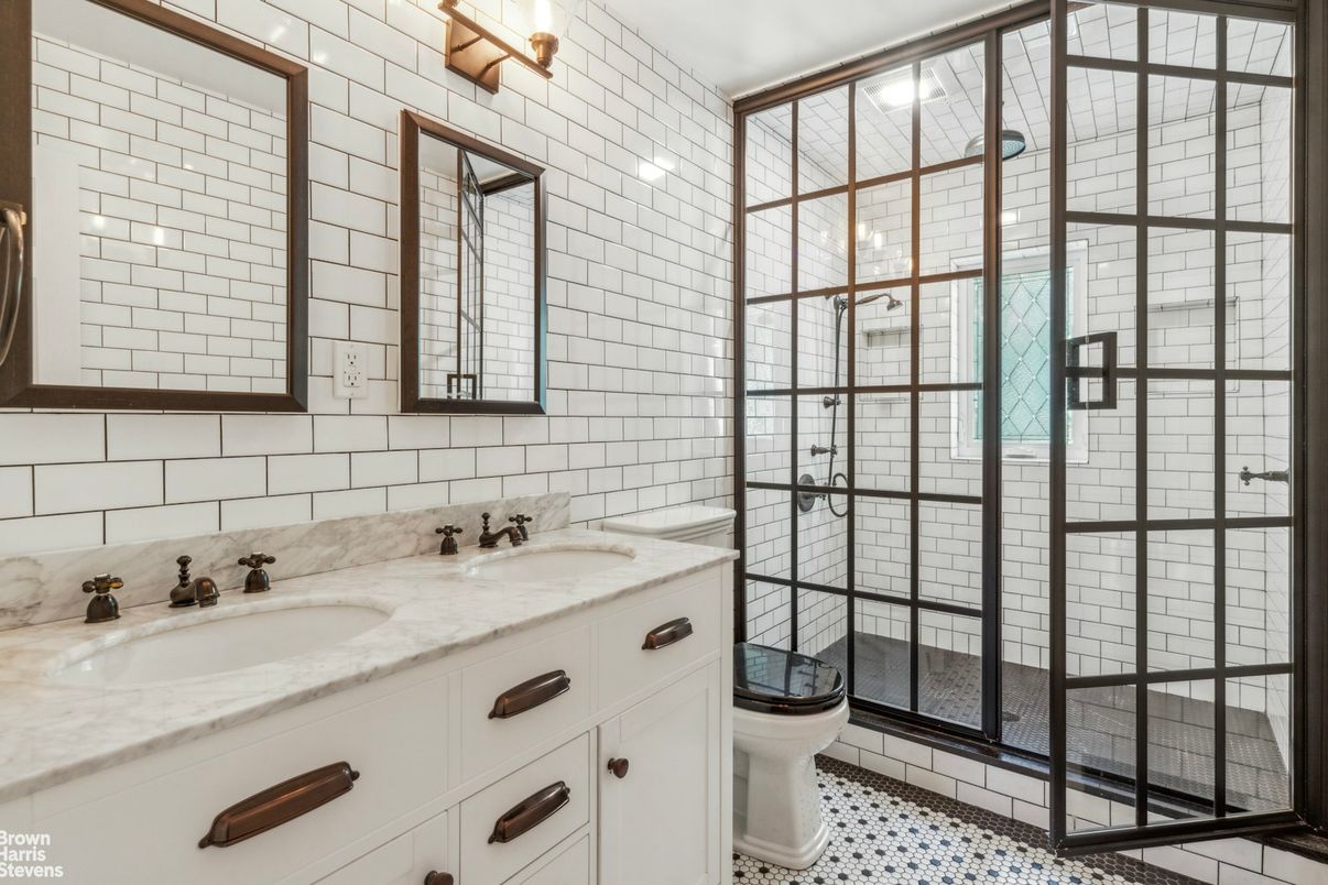 Bathroom, Dual Sink Vanities, Glass Shower, Interior