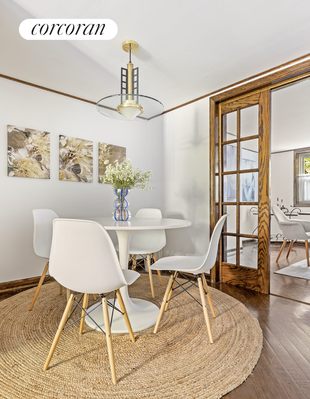Dining room, Interior, Wood Texture Flooring