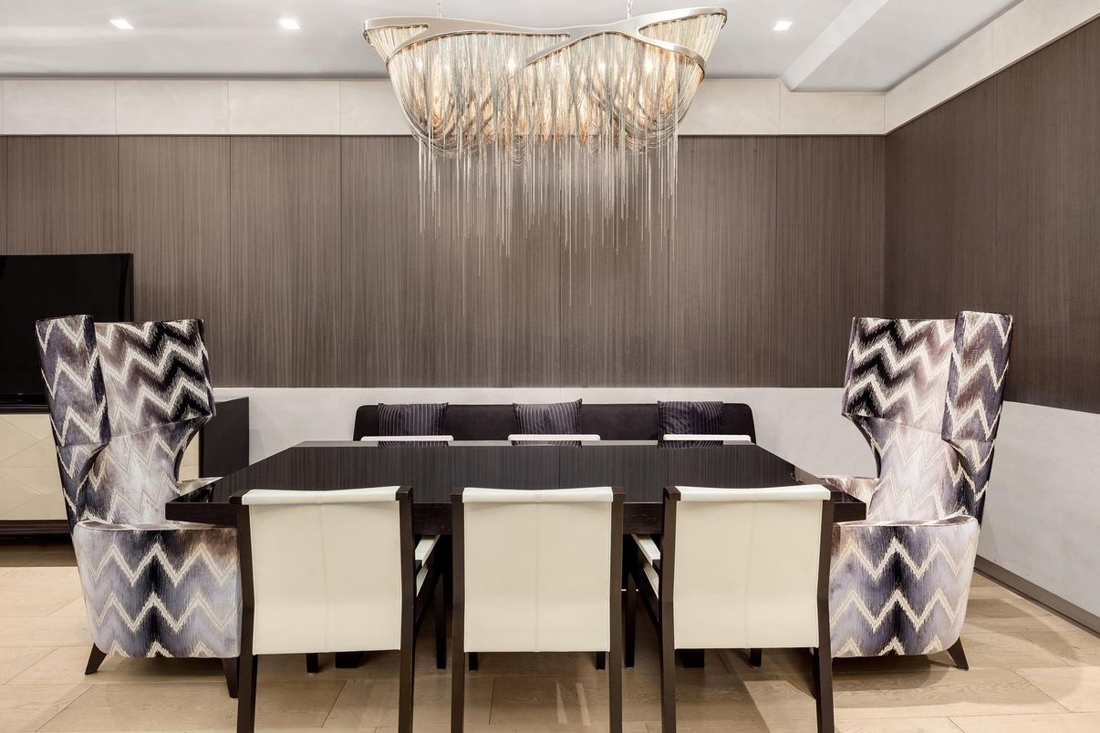 Chandelier, Interior, Recessed Lighting
