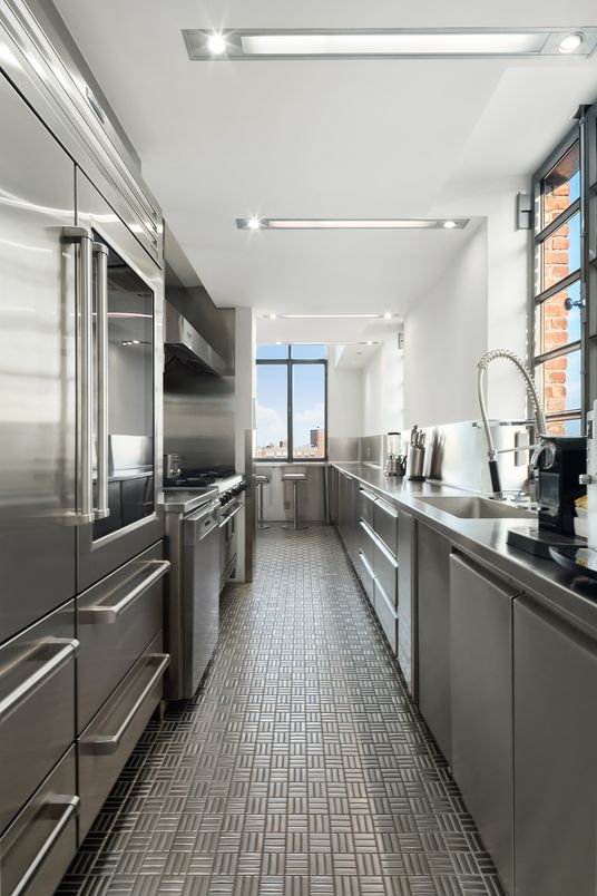 Interior, Kitchen, Recessed Lighting, Stainless Steel Appliances