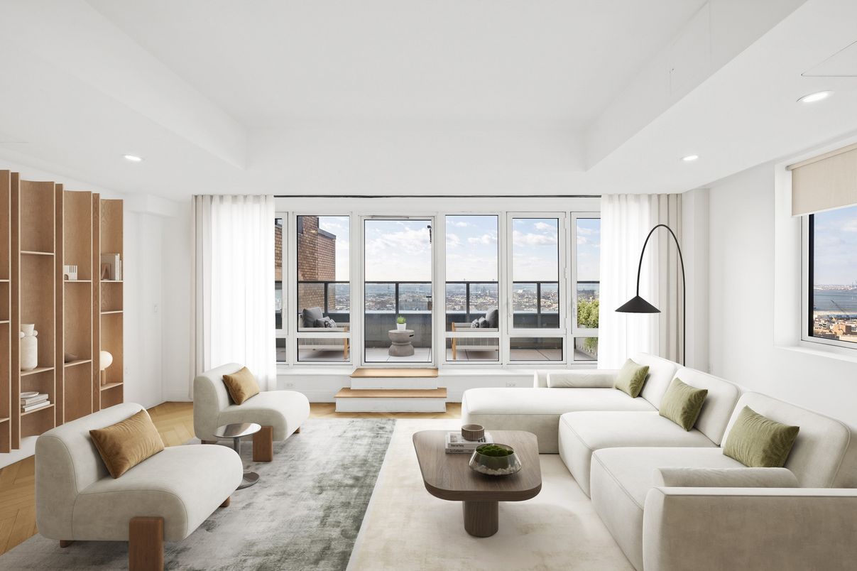 Interior, Living room, Recessed Lighting