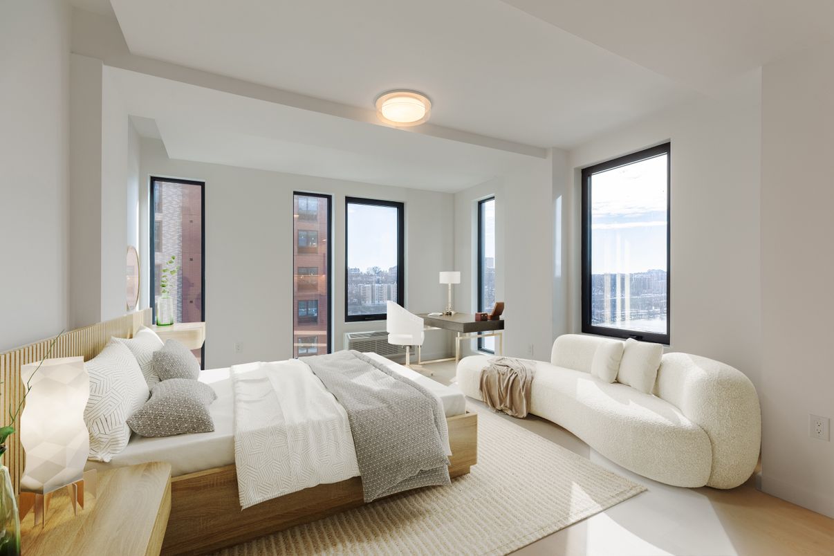Bedroom, Interior, Wood Texture Flooring