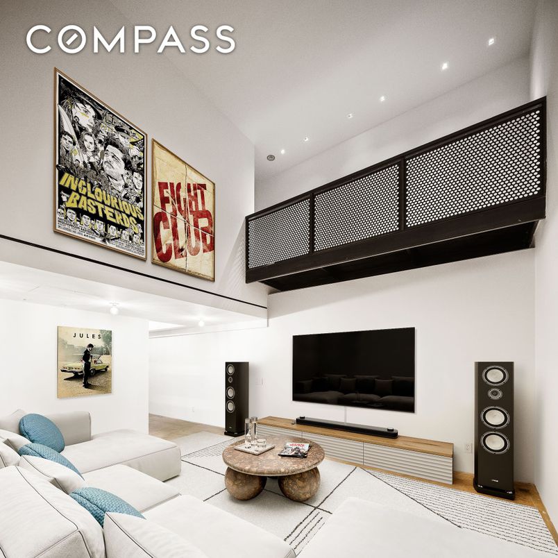Interior, Living room, Recessed Lighting