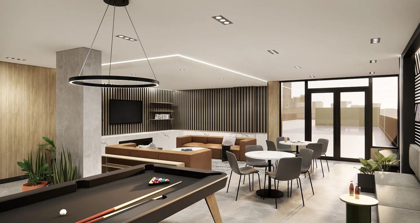 Billiard Table, Dining room, Game Room, Interior, Pendant Lights, Recessed Lighting