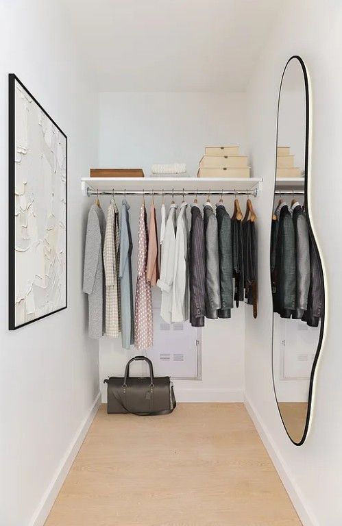 Interior, Walk-in Closets, Wood Texture Flooring