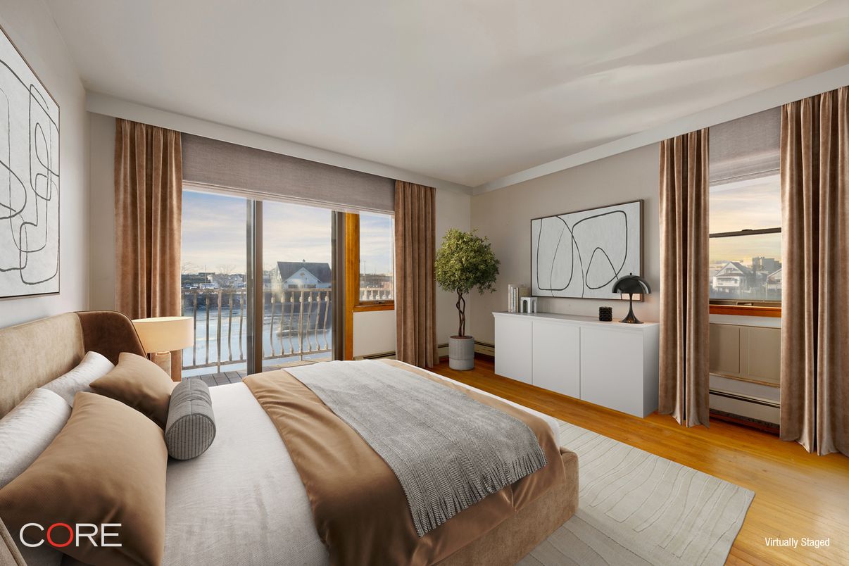 Bedroom, Interior, Water, Wood Texture Flooring