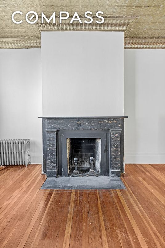 Fireplace, Interior, Wood Texture Flooring
