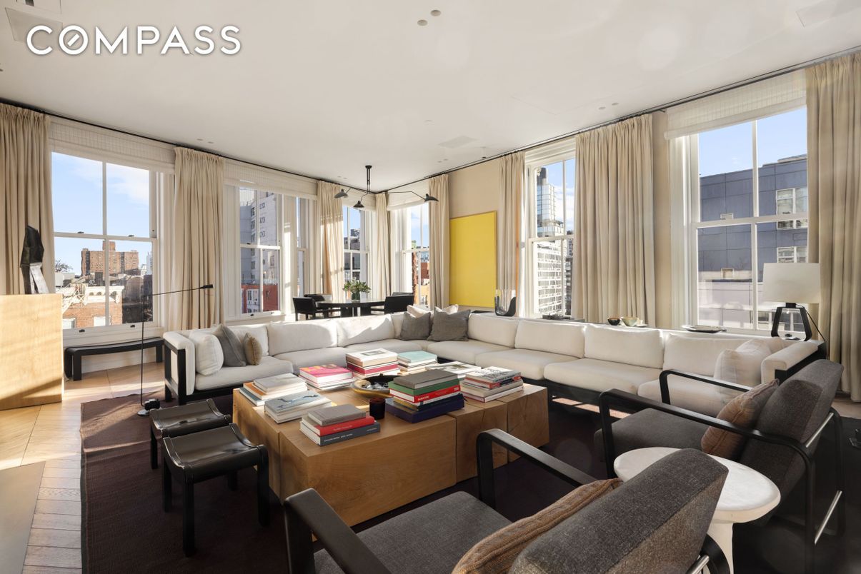 Interior, Living room, Recessed Lighting