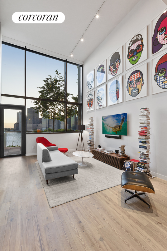 Interior, Living room, Recessed Lighting, Water, Wood Texture Flooring