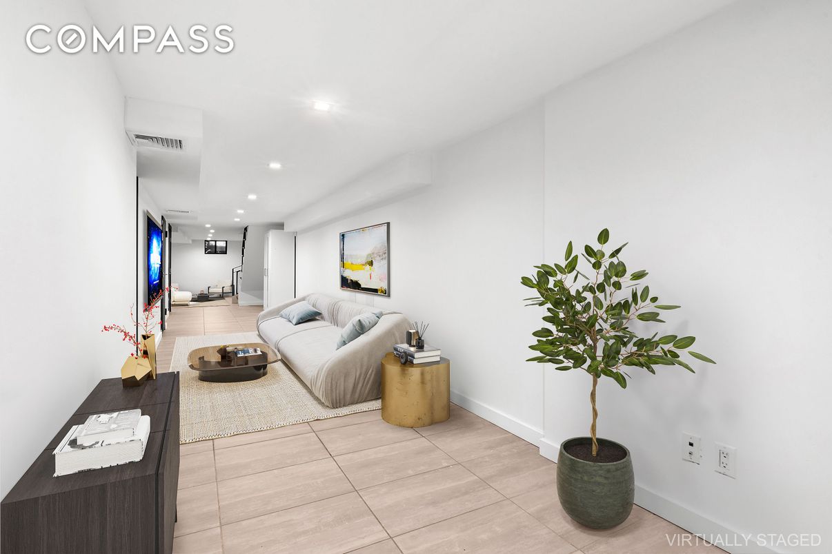 Interior, Living room, Recessed Lighting