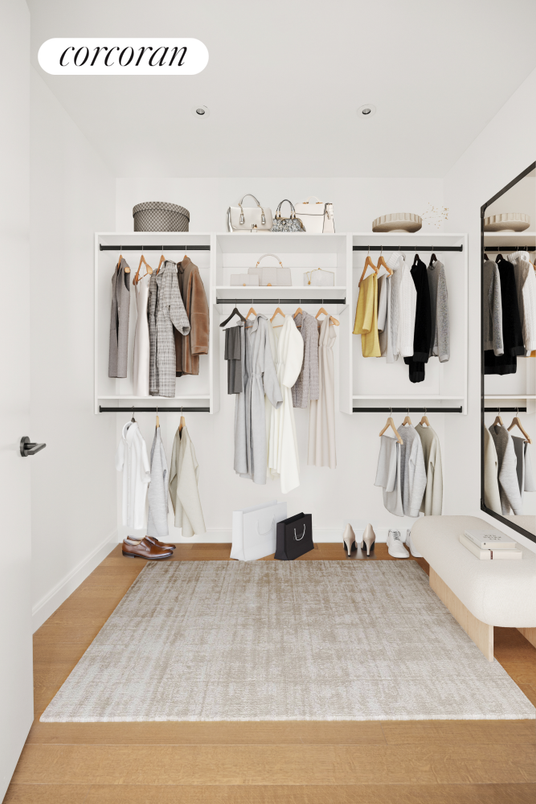 Interior, Recessed Lighting, Walk-in Closets, Wood Texture Flooring