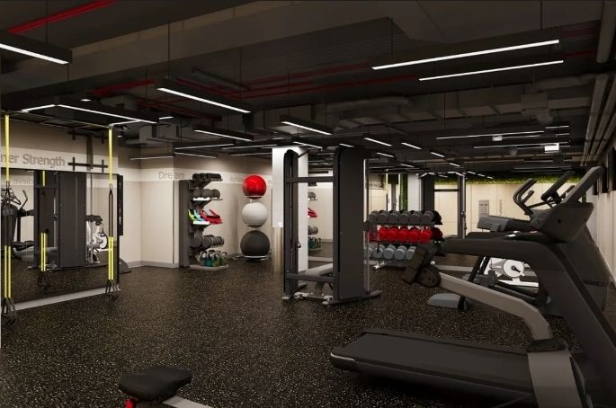Fitness Equipment, Gym, Interior