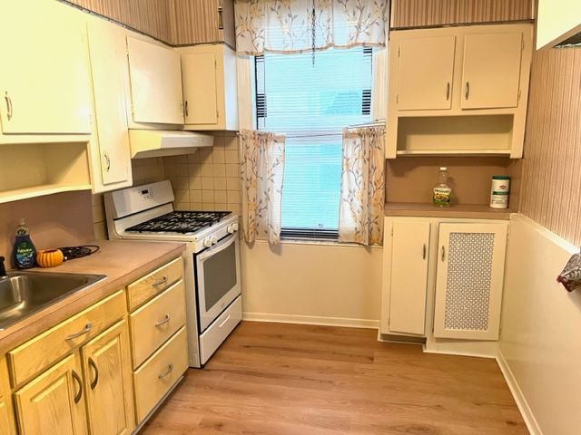 Interior, Kitchen, Wood Texture Flooring