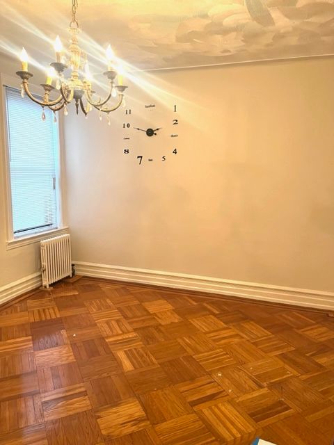 Chandelier, Empty room, Interior, Wood Texture Flooring