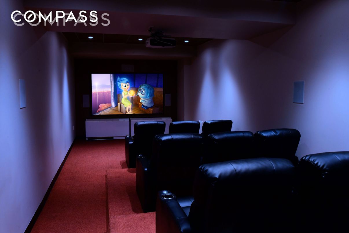 Home Theatre Room, Interior, Projection Screen, Recessed Lighting, Theatre Room