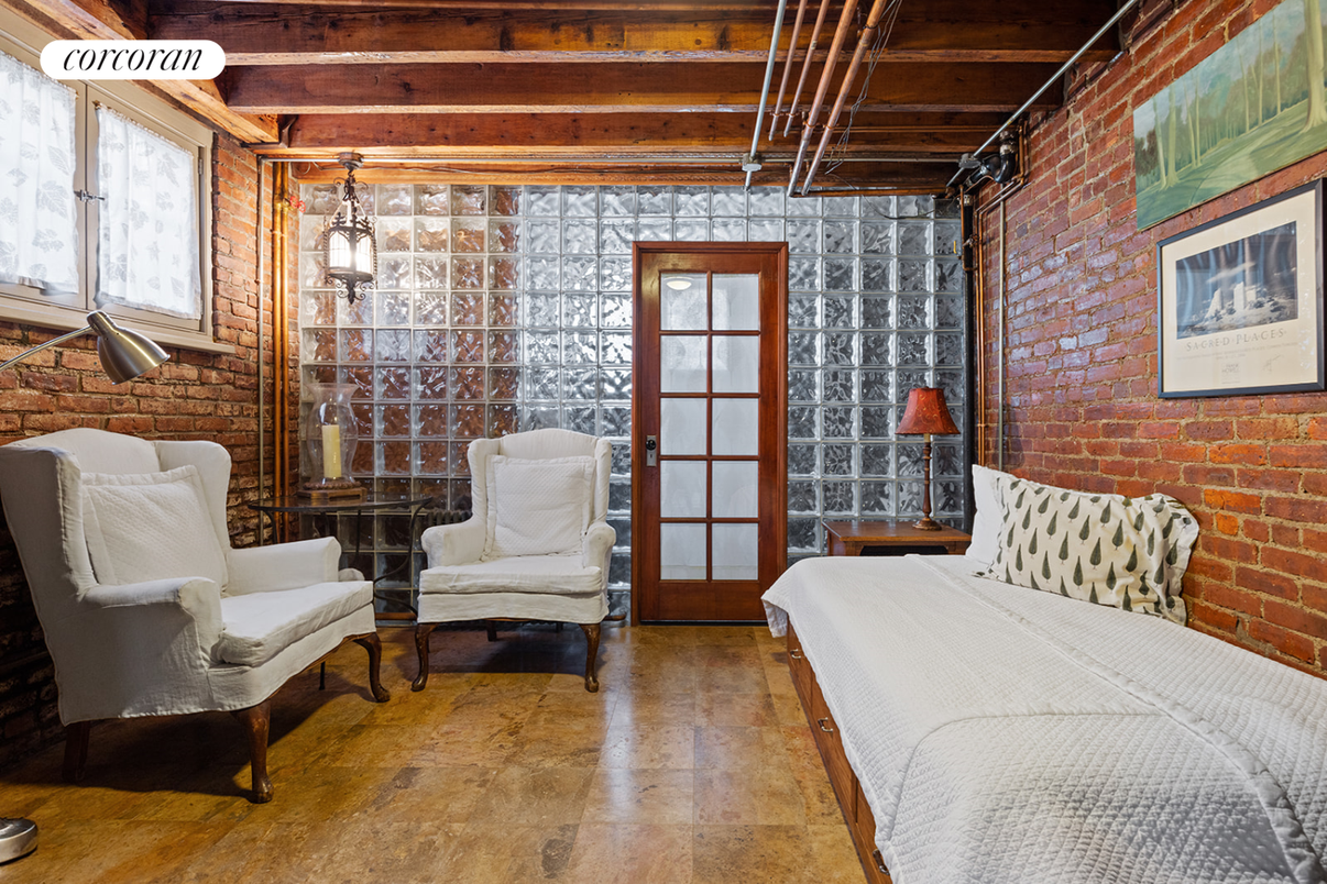 Bedroom, Interior, Stone Walls, Wooden Beams