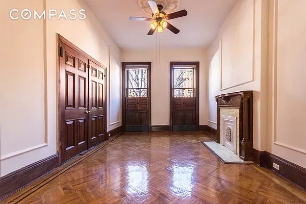 Fireplace, Interior, Wood Texture Flooring