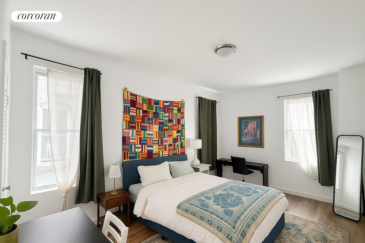 Bedroom, Interior, Wood Texture Flooring