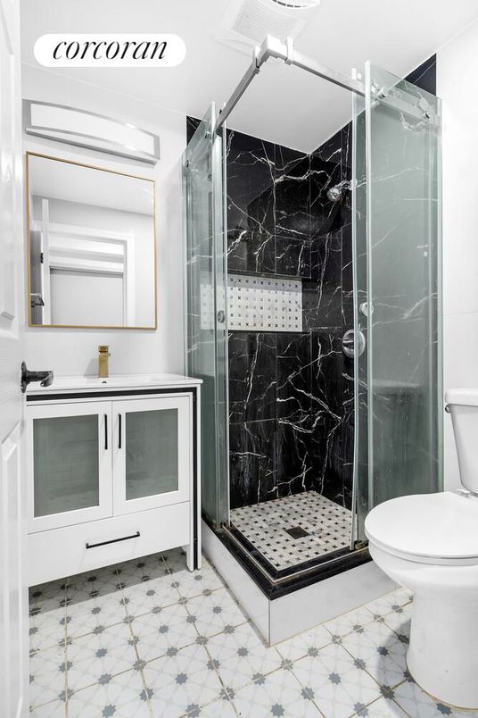Bathroom, Glass Shower, Interior, Marble Walls